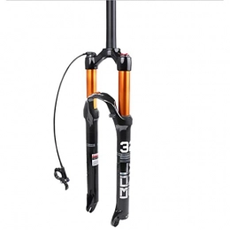 CHEIRS Mountain Bike Fork CHEIRS Bike Suspension Fork, Front Forks Mountain Bike Suspension Fork 26 27.5 29 Inch Travel 120mm, Ultralight Bicycle Shock Absorber Rebound Adjust, wirecontrol-27.5inch