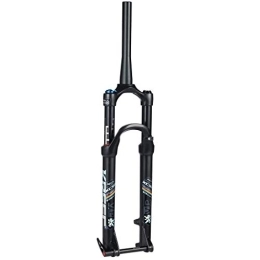 CHICTI Spares CHICTI 26" 1-1 / 8" MTB Suspension Fork, Mountain Bike Aluminum Alloy Cone Disc Brake Damping Adjustment Travel 100mm Black Cycling (Color : B, Size : 29inch)