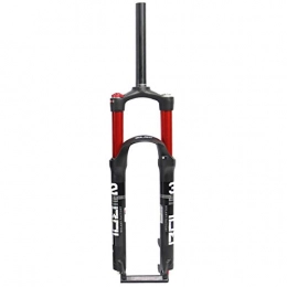 CHICTI Mountain Bike Fork CHICTI 26" / 27.5 Downhill Suspension Forks Aluminum Alloy Disc Brake Damping Adjustment Tube 1-1 / 8" Travel 100mm Shock Fork Cycling (Color : Red, Size : 26 inch)