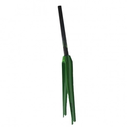 CHICTI Spares CHICTI 700C*28.6mm Road Bike Front Fork, Full Carbon Fiber Hard Fork, 350g ± 5g (Color : Green)