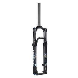 CHICTI Mountain Bike Fork CHICTI Bike Suspension Fork 26 1-1 / 8'' Lightweight MTB Bike Mountain Magnesium Alloy Gas Fork Shoulder Remote Control 100mm Cycling (Color : A, Size : 26 inch)