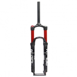 CHICTI Mountain Bike Fork CHICTI Double Chamber Suspension Fork, 26" / 27.5 Aluminum Alloy Disc Brake Damping Adjustment Cone Tube 1-1 / 8" Travel 100mm Cycling (Color : B, Size : 26inch)