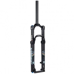 CHICTI Mountain Bike Fork CHICTI Downhill Suspension Forks, 1-1 / 8" MTB Mountain Bike Shock Fork Aluminum Alloy Cone Disc Brake Damping Adjustment Travel 100mm Cycling (Size : 27.5inch)