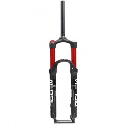 CHOULIANHD Mountain Bike Fork CHOULIANHD Air Fork RLC(Dual AIR) 26er 27.5er 29er Suspension Mountain Fork Bicycle MTB Fork Smart Lock Out Damping Adjust 100mm Travel (Color : Red, Size : 26inch)