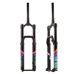 CHOULIANHD Mountain Bike Fork CHOULIANHD Bicycle Front Fork Air Pressure Shock Absorption Cone Tube Fork Mountain Bike Suspension Shoulder Control Fork 27.5 29 Inch Stroke100mm Speed Adjust Air Fork (Size : 27.5ihch)