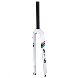 CHP Mountain Bike Fork CHP 1-1 / 8" Front Fork, Bicycle Hard Fork, 26 / 27.5 / 29inch Disc Brake Mountain Bike Full Carbon Front Fork (Color : White, Size : 27.5inch)