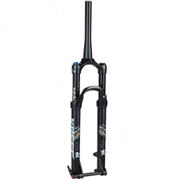 CHP Spares CHP 27.5" 1-1 / 8" MTB Suspension Fork, Mountain Bike Aluminum Alloy Cone Disc Brake Damping Adjustment Travel 100mm Black (Color : A, Size : 27.5inch)