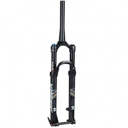CHP Mountain Bike Fork CHP 27.5inch Suspension Forks, MTB Mountain Bike Shock Fork Aluminum Alloy Cone Disc Brake Damping Adjustment Travel 100mm 1-1 / 8" (Color : A, Size : 27.5inch)