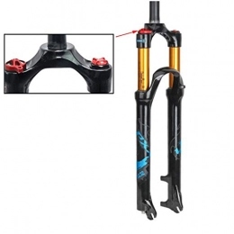CHP Mountain Bike Fork CHP Mountain Bike Suspension Fork 26 / 27.5 / 29 Inch Air Fork MTB Straight 1-1 / 8" Travel 100mm XC Bicycle QR Hand Control Remote Control (Color : B-Blue, Size : 29in)