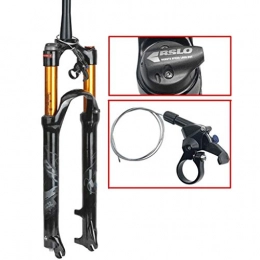 CHP Spares CHP Mountain Bike Suspension Fork 26 / 27.5 / 29 Inch Travel 100mm Air Fork Cone Tube 1-1 / 2" XC Bicycle QR Hand Control Remote Control MTB (Color : B-Gray, Size : 29in)