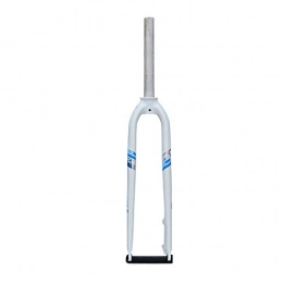 HannNar Spares Cone Front Forks Mountain Bike Fork Disc Brake Hard MTB Bicycle 26" / 27.5in / 29inch, white-blue, 26in