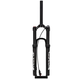 Creahappy 27.5Inch Mountain Bike Front Fork Straight Tube Line Control Suspension Fork Mg Aluminum Alloy Bike Suspension Air Fork Cycling Accessory