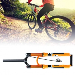CUTULAMO 26in Bike Front Fork, Bike Front Fork Good Locking Control Silent Driving Anti‑scratch Lubricating Coating for 26in Mountain Bike