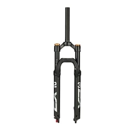 cvhtroe Spares cvhtroe 26 / 27.5 / 29 Air MTB Suspension Fork, Rebound Adjust QR 9mm Travel 120mm Mountain Bike Forks, Ultralight Gas Shock XC Bicycle (Color : Black, Size : Straight-ML)