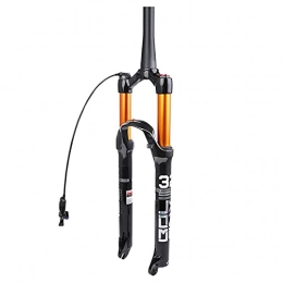 CWGHH Spares CWGHH 26 / 27.5 / 29 inch mountain bike front forks, magnesium alloy MTB bike fork rebound adjustment, air suspension front fork 100mm travel, 9mm axle, disc brake, M tapered.b-29 inch