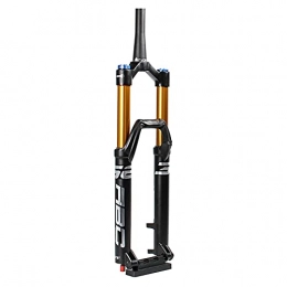 CWGHH Mountain Bike Fork CWGHH 27.5 / 29 inch magnesium alloy mountain bike air front fork, 160mm travel mountain bike fork rebound adjustment / air pressure front fork (with damping cable 29 inch