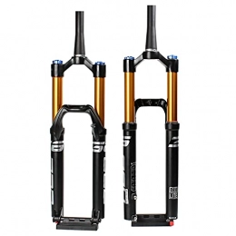 CWGHH Spares CWGHH 27.5 / 29 inch mountain bike fork bicycle fork suspension fork 160mm travel, tapered mountain bike fork rebound adjustment / air pressure front fork (with damping rebound stage 29 inch