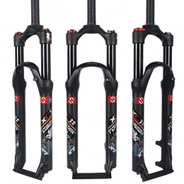 CWGHH Mountain Bike Fork CWGHH Aluminum Alloy Bicycle Forks Mountain Bike Double Air Chamber Front Fork Bicycle Shoulder Control MTB Air Suspension Fork Air Fork Travel Cycling Suspension Fork 26 27.5 29 Inch