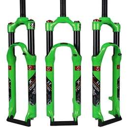 CWGHH Mountain Bike Fork CWGHH Aluminum Alloy Bicycle Forks Mountain Bike Double Air Chamber Front Fork Bicycle Shoulder Control MTB Air Suspension Fork Air Fork Travel Cycling Suspension Fork 26 27.5 29 Inches