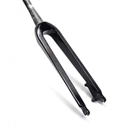 CWGHH Spares CWGHH Bicycle Fork 26 27.5 Inch MTB Suspension 3K Carbon Fiber Fork Ultralight Disc Brake 1-1 / 8"Black 450g EN