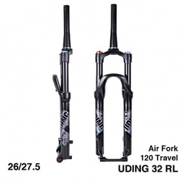 CX Best 27.5 inch mountain bike front fork Aluminum alloy fork Mountain bike pure disc brake version Straight tube bicycle hard fork Free 9mm quick release conversion shaft