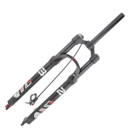 NEZIAN Spares Cycling 26 / 27.5 / 29 Mountain Bike Air Suspension Fork Shock Absorber Rebound Adjustment Straight Tube QR 9mm Travel 100mm Manual / Remote Locking Fit Mountain Bike ( Color : Remote Lockout , Size : 27.5i