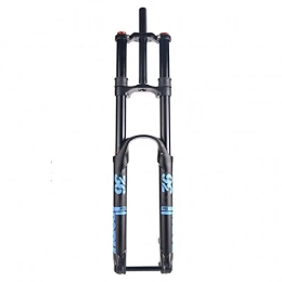 juqingshanghang1 Spares Cycling Equipment 36 Tube Double Shoulder Front Fork 27.5 Inch Mountain Bike Downhill Front Fork 29 Inch Bicycle Front Fork Air Fork Damping 15*110 for bike ( Color : Black tube , Size : 27.5INCH )