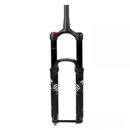 NEZIAN Spares Cycling MTB Forks Mountain Bike Suspension Fork 27.5 29 Inch Thru Axle 15mm MTB Air Suspension Fork Travel 180mm Rebound Adjust 28.6mm Tapered Tube Manual Lockout Aluminum Alloy ( Color : Black , Size
