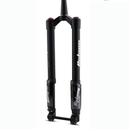 NEZIAN Spares Cycling MTB Forks Mountain Bike Suspension Fork Thru Axle 15mm MTB Air Suspension Fork Travel 140mm Rebound Adjust 28.6mm Tapered Tube Manual Lockout Aluminum Alloy ( Color : Black , Size : 27.5inch )