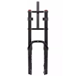 LSRRYD Mountain Bike Fork Cycling Suspension BMX Bike Suspension Fork 20 Inch 150mm Travel Disc Brake Bicycle Fork Magnesium Alloy 4.0 Fat Tires QR 1-1 / 8" Mountain Bikes Fork Adjustable Damping ( Color : Air , Size : 20inch )