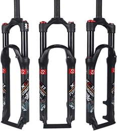 MIYUEZ Mountain Bike Fork Cycling Suspension Fork 26 27.5 29 Inch Aluminum Alloy Bicycle Forks, Mountain Bike Double Air Chamber Front Fork Bicycle Shoulder Control Mtb Air Suspension Fork Air Fork, Black-29in