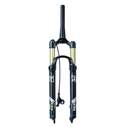 QHY Mountain Bike Fork Cycling Suspension forks MTB Fork 26 / 27.5 / 29 Inch Bicycle Suspension Fork Disc Brake Travel 100mm Bike Front Fork Air Manual Lock Straight And Cone QR 9mm (Color : Cone RL, Size : 27.5in)