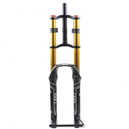 AWJ Spares Cycling Suspension Mountain Bike Fork 26 27.5 29 Inch DH Bicycle Suspension Fork Travel 130mm Air Damping 1-1 / 8" 1-1 / 2" MTB Disc Brake Fork Thru Axle 15mm