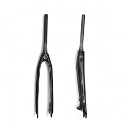 DBSCD Spares DBSCD Bicycle fork, 26 / 27.5 / 29 Inch Mountain / MTB Bike Front Fork, Full Carbon Fiber Hard Fork / Cone Tube / Discbrake / Standpipe 28.6 * 39.3 * 300mm / Opening 100mm / Bright