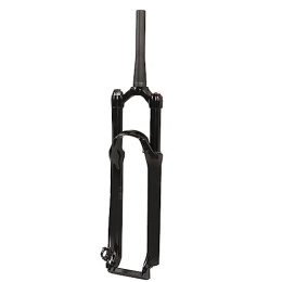 Demeras Spares Demeras 29 Inch Bike Suspension Fork, Black Tapered Tube Mountain Bike Air Suspension Front Fork Aluminum Alloy High Safety Factor High Strength for Ourdoor Cycling