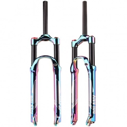 DFBGL Mountain Bike Fork DFBGL 27.5 / 29 inches Mountain Bike Suspension Front Fork, MJH-B01 Downhill Cycling MTB Shock Absorber Air Fork with Rebound Adjustment, 110mm Travel / 28.6mm Threadless Steerer