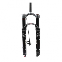DFBGL Spares DFBGL Mountain Bike Front Fork, Straight Tube 26, 27.5, 29 Inches Shock Absorber Forks Shoulder Control / Remote Lockout Disc Brake Stroke 120 Mm Air Pressure Bicycle Forks (Color : B, Size : 26 inch)