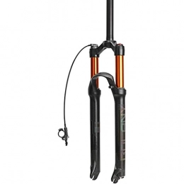 DFBGL MTB Bicycle Fork Bicycle Fork Air Suspension 26 27.5 29er Rebound Adjustment Lock ABS Right/Taper Travel 100 Mm QR MTB Fork,B-27.5inch