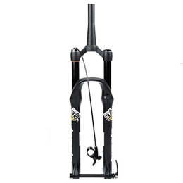 Samnuerly Mountain Bike Fork DH MTB Air Fork 26 27.5 29 Inch Downhill Mountain Bike Suspension Fork Travel 135mm Damping Adjustable Tapered Front Fork Thru Axle 15x100mm (Color : Remote, Size : 26'')