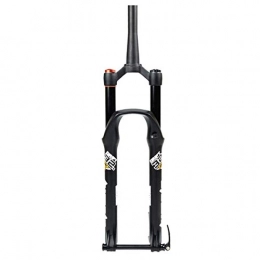 BaiHogi Mountain Bike Fork Downhill Fork 26 27.5 29 Inch Mountain Bike Fork Bicycle Air Suspension Disc Brake Fork Through Axle 15mm HL / RL Travel 135mm Bicycle Assembly Accessories (Color : Manual, Size : 26inch)