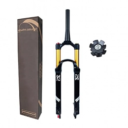 DPG Mountain Bike Fork DPG Mtb Fork 26 / 27.5 / 29 Inch, Ultralight Magnesium Alloy Bicycle Air Fork 1-1 / 8"Bicycle Suspension Black Fork Travel 140Mm