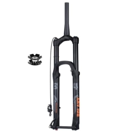 Dunki Mountain Bike Fork Dunki 26 / 27.5 / 29 Inch Air Suspension Forks 155mm Travel 1-1 / 8" Straight Tube Remote Lockout Thru Axle 15x110mm Ultralight Mountain Bike Front Fork For 2.4" Tire (Color : Black, Size : 29inch) (Black