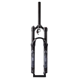 Dunki Mountain Bike Fork Dunki 26 / 27.5 / 29 Inch Suspension Fork Travel 120mm QR 9mm Mountain Bike Magnesium Alloy Air Fork 1-1 / 8 Manual / Remote Lockout Straight Tube Bicycle Forks (Color : Black Remote, Size : 26 inch) (Black