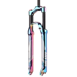 Dunki Spares Dunki 29 Inch Air Suspension Fork Straight Tube 28.6mm Travel 120mm Mountain Bike Front Fork QR 9mm Manual Lockout Ltralight (Colorful 29 Inch)