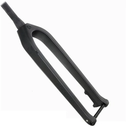Dunki Spares Dunki 29”Inch Mountain Bike Carbon Fiber Rigid Forks 1-1 / 8” Tapered Tube Front Fork Disc Brake Ultralight Bicycle Forks Thru Axle 15X110mm (Color : Black matte, Size : 29") (Black Matte 29")