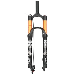 Dunki Mountain Bike Fork Dunki Air Suspension Fork 26 / 27.5 / 29 Inch Mountain Bike Magnesium Alloy Fork Travel 100mm QR 9mm Manual / Remote Lockout Straight Tube 1-1 / 8 (Color : Manual, Size : 29 inch) (Remote 29 inch)