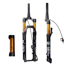 Dunki Mountain Bike Fork Dunki Bike Forks 27.5 / 29 Inch Suspension Fork 100mm Travel 1-1 / 2" Tapered Mountain Bike Air Shocks Fork 15mm×100mm Axle Manual / remote Lockout XC / AM Bicycle Front Forks (Remote 29")
