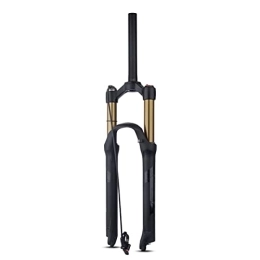 Dunki Mountain Bike Fork Dunki Disc Brake Fork 26 / 27.5 / 29 Inch Mountain Bike Front Fork Travel 120mm Aluminum Alloy Bicycle Fork Manual / Remote Lockout Straight / Tapered (Gold straight Remote)