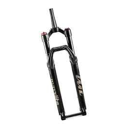 Dunki Spares Dunki Mountain Front Fork 26" 27.5" 29" Bike Air Fork Air Pressure Shock Absorber Fork Travel 100mm Thru-axle 100x15mm 1-1 / 8" Straight 1-1 / 2" Taper Tube Manual Lockout (Black Tapered 27.5")
