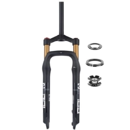 Dunki Spares Dunki Snow Bike Front Fork 26 Inch For 4.0" Tire E-bike 115mm Travel 135mm Spacing Hub 9mm QR Manual Lockout Mountain Bike Front Fork For Snow Beach XC Bicycle (Color : Gold, Size : 26inch) (Gold 26i